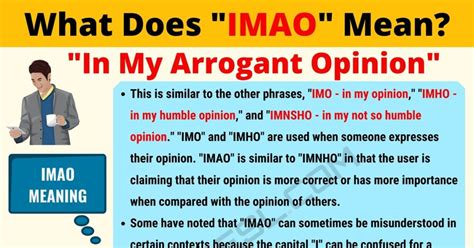 what does imao mean in texting Archives